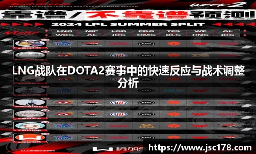 LNG战队在DOTA2赛事中的快速反应与战术调整分析